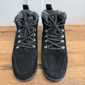 Weatherproof Rachel Suede Hiking Boots Black Women’s Size 9